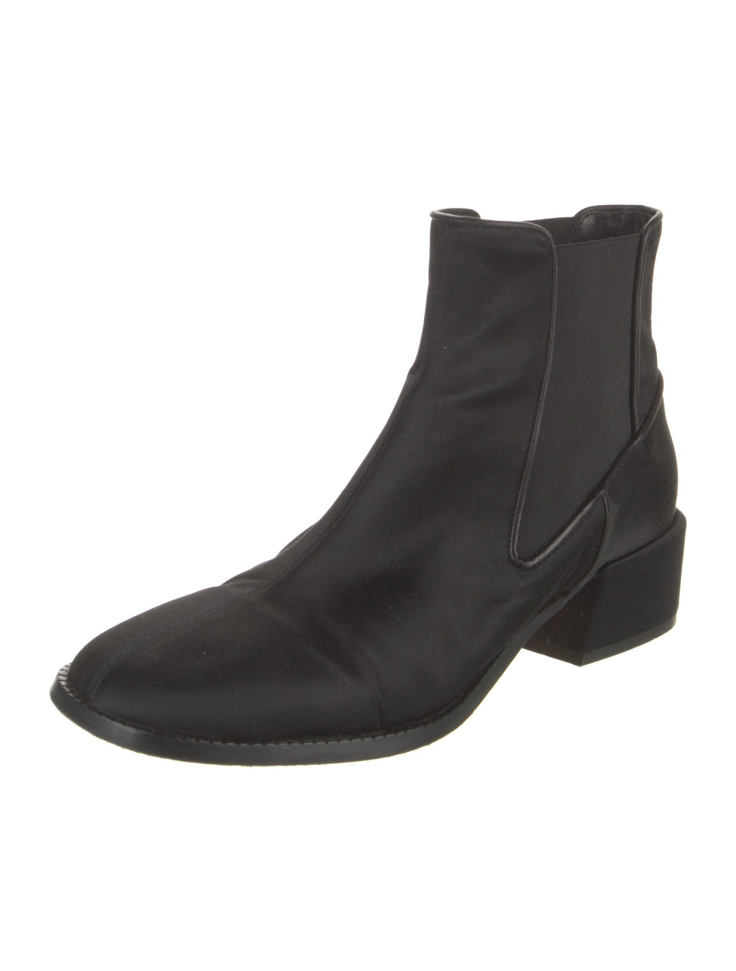 Tibi Satin Chelsea Boots
